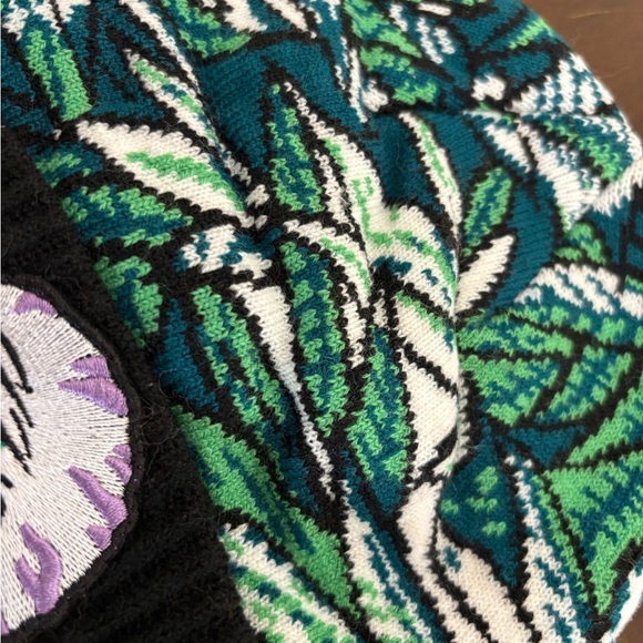 Mishka Stoney Baloney Beanie - Black / Green / Purple - One Size - Picture 3 of 5